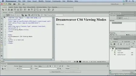 Video2Brain - Getting Started with Dreamweaver CS6 (2012)