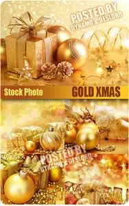 Gold xmas - UHQ Stock Photo