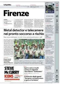 la Repubblica Firenze - 10 Agosto 2018