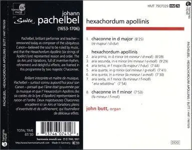 John Butt - Johann Pachelbel: Hexachordum Apollinis; Chaconnes in D and in F (1990) Reissue 1997