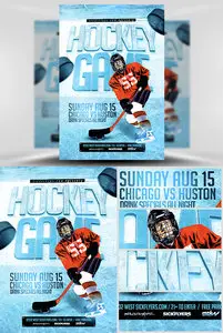Flyer PSD - Ice Hockey