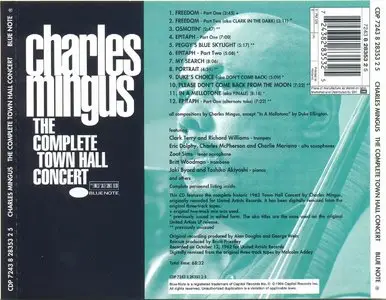 Charles Mingus - The Complete Town Hall Concert (1962) {Blue Note CDP 724382835325 rel 1994}