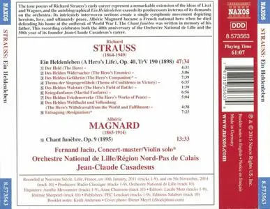 Orchestre National de Lille, Jean-Claude Casadesus - Strauss: Ein Heldenleben, Magnard: Chant funèbre (2015)