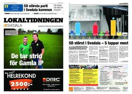 Lokaltidningen Svedala – 15 september 2018