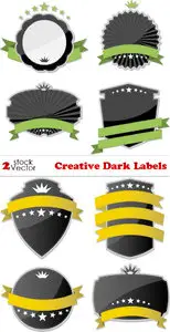 Vectors - Creative Dark Labels