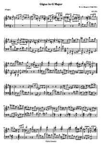 MozartWA - Gigue in G Major