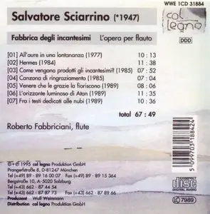 Salvatore Sciarrino - Fabbrica degli incantesimi (1995)