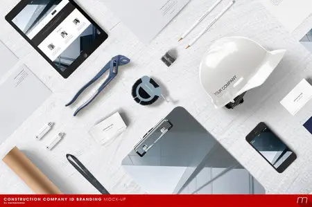 CreativeMarket - Construction Company Branding Mock-up