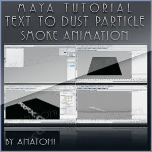 Maya Tutorial - Text to Dust Particle Smoke Animation
