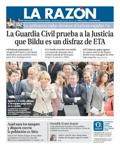 LA RAZON 26 DE ABRIL 2011