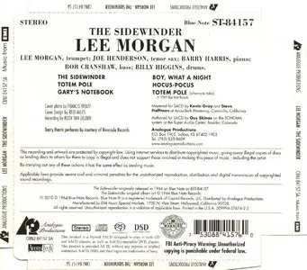 Lee Morgan - The Sidewinder (1963) [Analogue Productions Remastered 2011]
