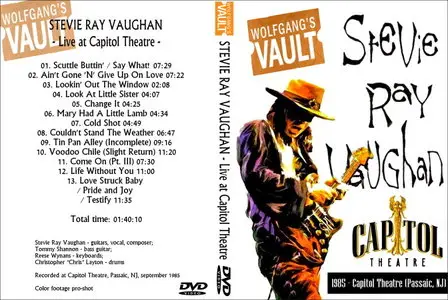 Stevie Ray Vaughan - Live at Capitol Theatre 1985 (2014)