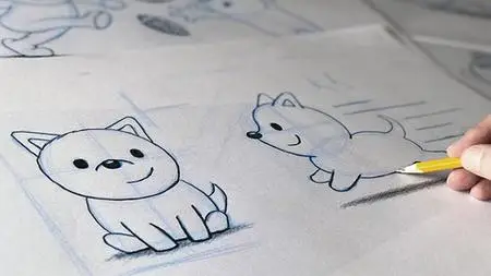 Easy Drawing: Cute Animals In Motion