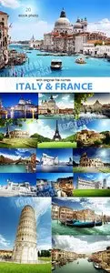 Italy & France - stock photo
