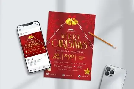 Flyer Template For Christmas JARBF2S