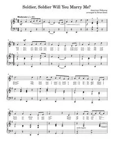 Soldier, Soldier Will You Marry Me - Folk Song (Piano Vocal)