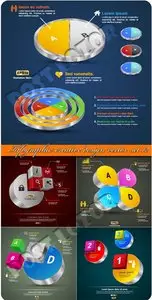 Infographic creative design vector set 12