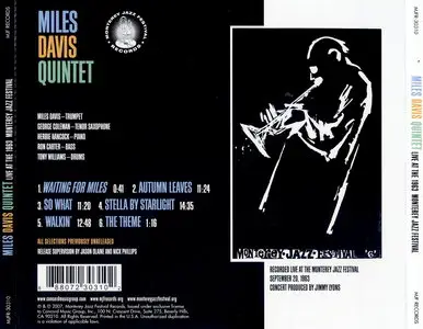 Miles Davis - Live At The 1963 Monterey Jazz Festival (2007) {Concord MJFR-30310}