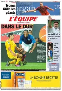 L'Equipe -  Edition du 07 Septembre 2011