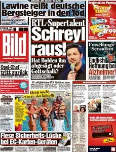 Bild Zeitung vom 13. Juli 2012
