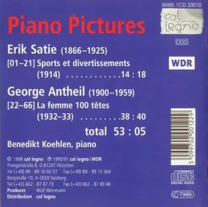 Erik Satie - George Antheil - Piano Pictures (1998)
