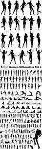 Vectors - Women Silhouettes Set 2