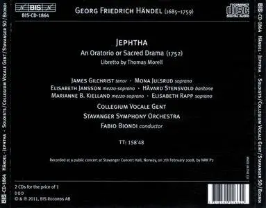 Stavanger Symphony Orchestra, Fabio Biondi - Handel: Jephtha (2011)