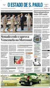 Jornal O Estado de SP em PDF, Sexta 30 de Outubro de 2009