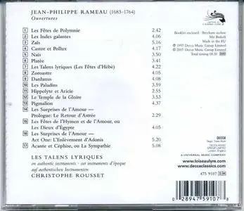 Christophe Rousset, Les Talens Lyriques - Rameau - Ouvertures  (2007)