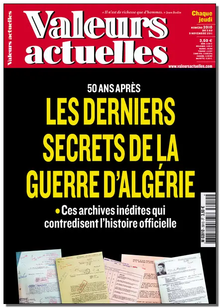 Valeurs Actuelles N°3910 du 3 au 9 Novembre 2011