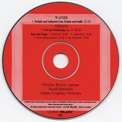 Christine Brewer - Wagner: Prelude and Liebestod / Strauss: Tod und Verklärung, 4 Last Songs (2006)