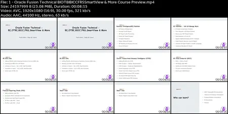 Oracle Fusion Technical - BI | OTBI | BICC | FRS | SmartView