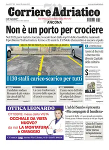 Corriere Adriatico Ancona - 30 Ottobre 2025