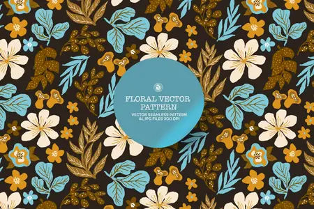EE - Floral Hand Drawn Vector Pattern WWYAA98