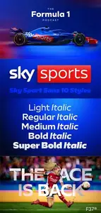 Sky Sports Sans - 10 Styles Font Family NEW