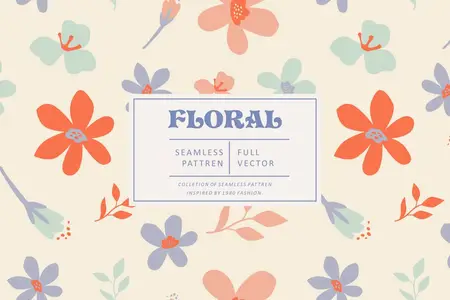 EE - Floral Cute Seamless Pattern Vector ACHQLAZ