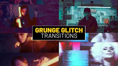 Grunge Glitch Transitions | After Effects 52466994