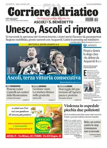 Corriere Adriatico Ascoli - 7 Dicembre 2024