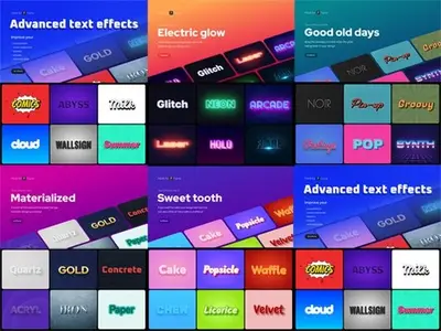 30 Advanced Text Effects for Figma