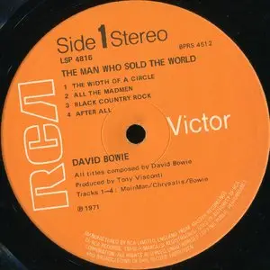  David Bowie ‎– The Man Who Sold The World {UK, MainMan} Vinyl Rip 24/96