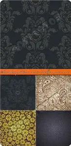Seamless patterns vector backgrounds set 14