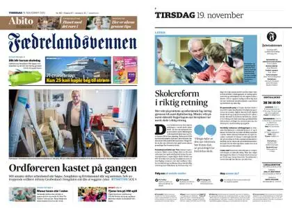 Fædrelandsvennen – 19. november 2019