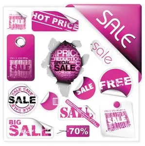 Stock Vector - Discount Labels 1605