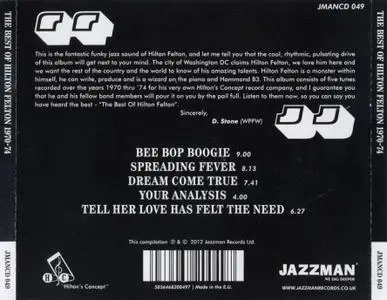 Hilton Felton - The Best Of Hilton Felton 1970-1974 (2012) {Jazzman JMANCD 049}
