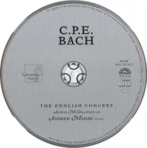 C.P.E. Bach - English Concert, A. Manze - Symphonies No. 1-4 [Harmonia Mundi HMU 907403] {2006} (Repost)