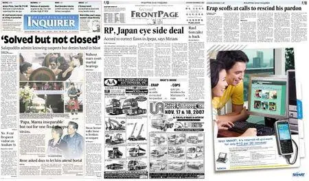 Philippine Daily Inquirer – November 17, 2007
