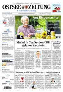 Ostsee Zeitung Greifswalder Zeitung - 27. September 2018