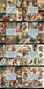 Scrap-kit - Vintage X-mas Postcards Collection