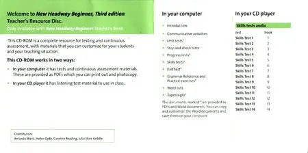 New Headway Beginner Teacher's Resource Disc