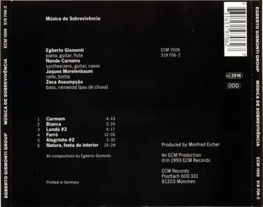 Egberto Gismonti Group - Musica De Sobrevivencia (1993) {ECM 1509}